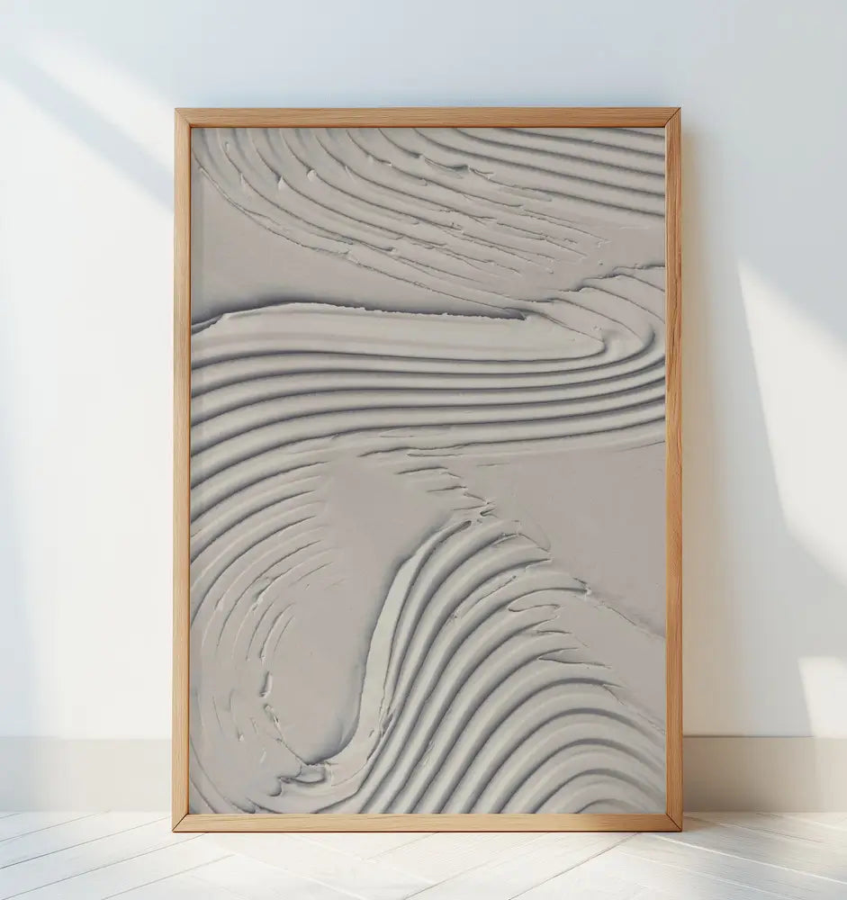 Mud Texture 14 Beige Plakat