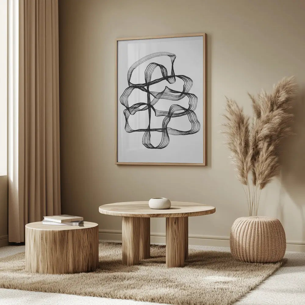 Ink Black and White Plakat