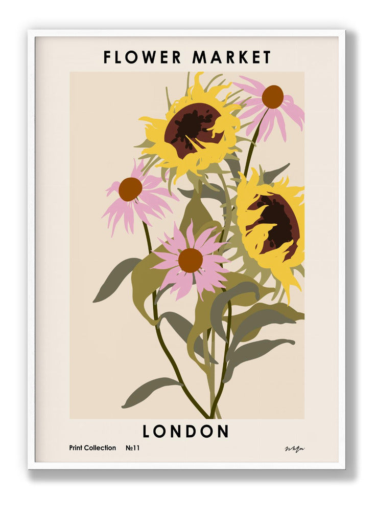 London Flower Plakat