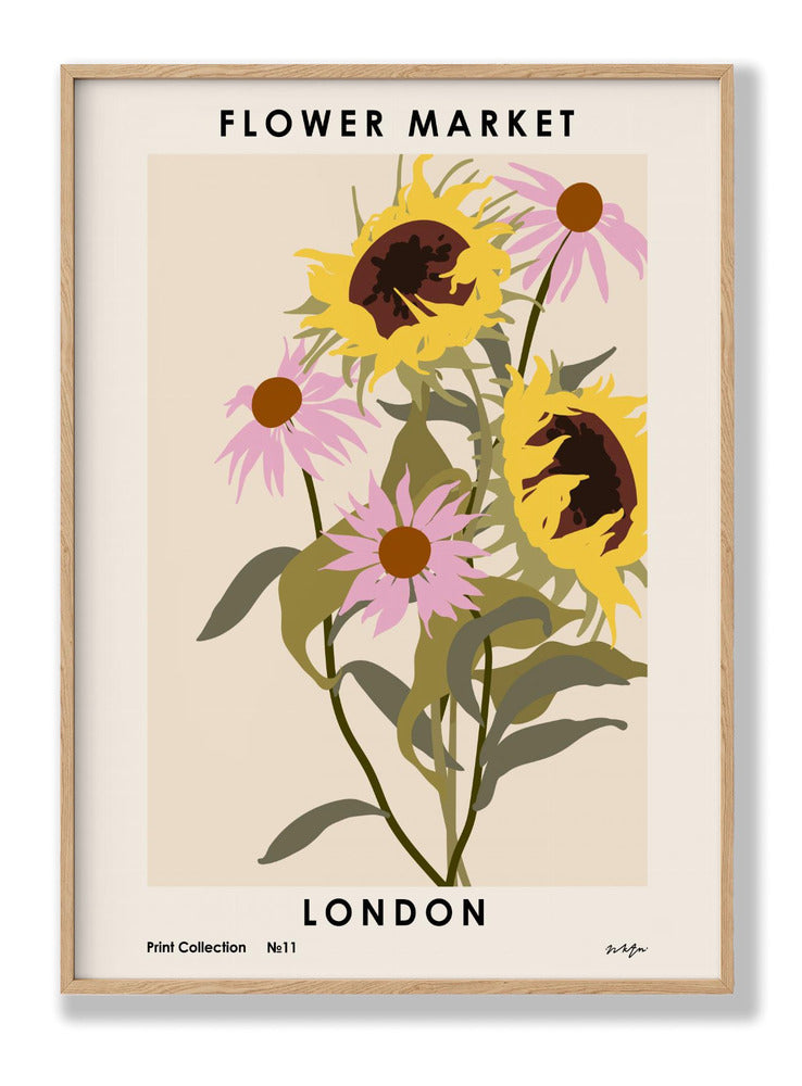 London Flower Plakat