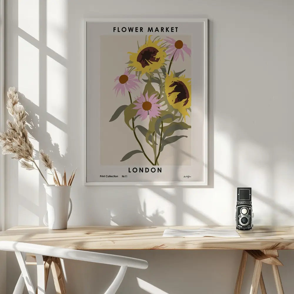 London Flower Plakat