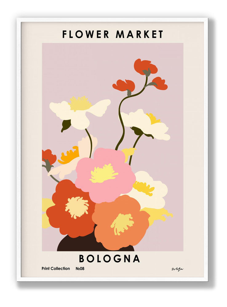 Flower Market. Bologna Plakat