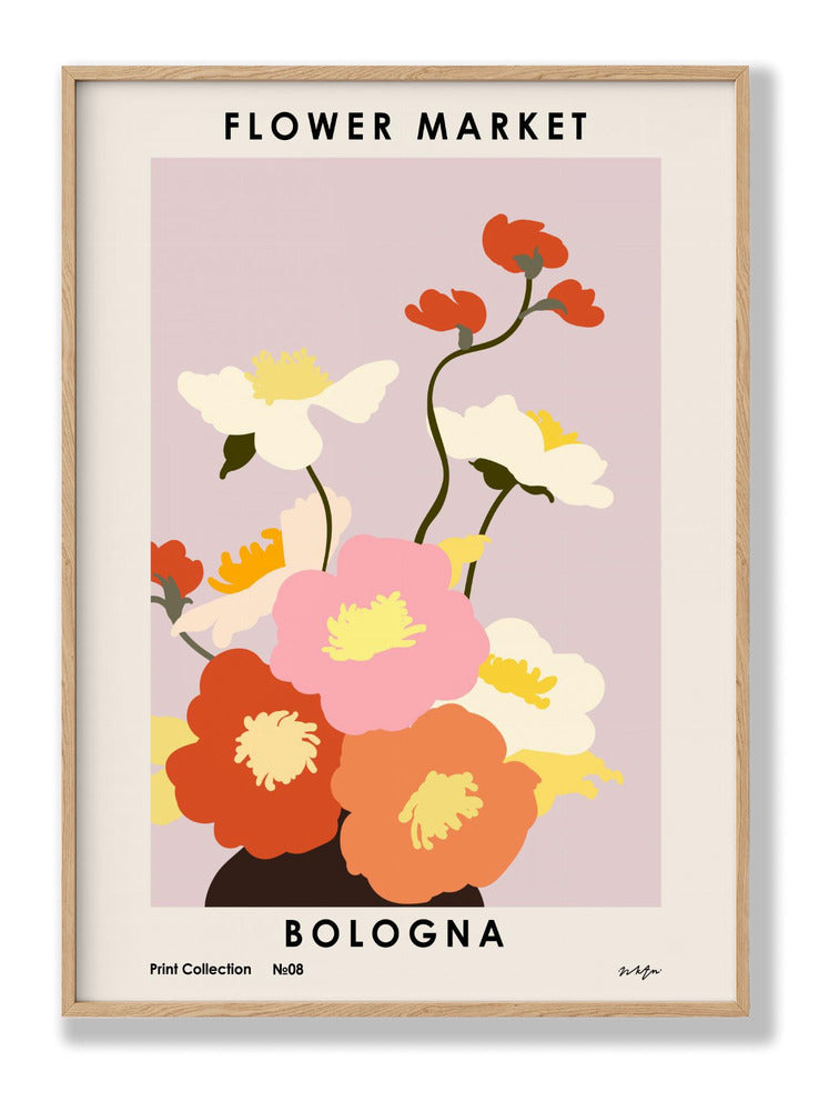 Flower Market. Bologna Plakat