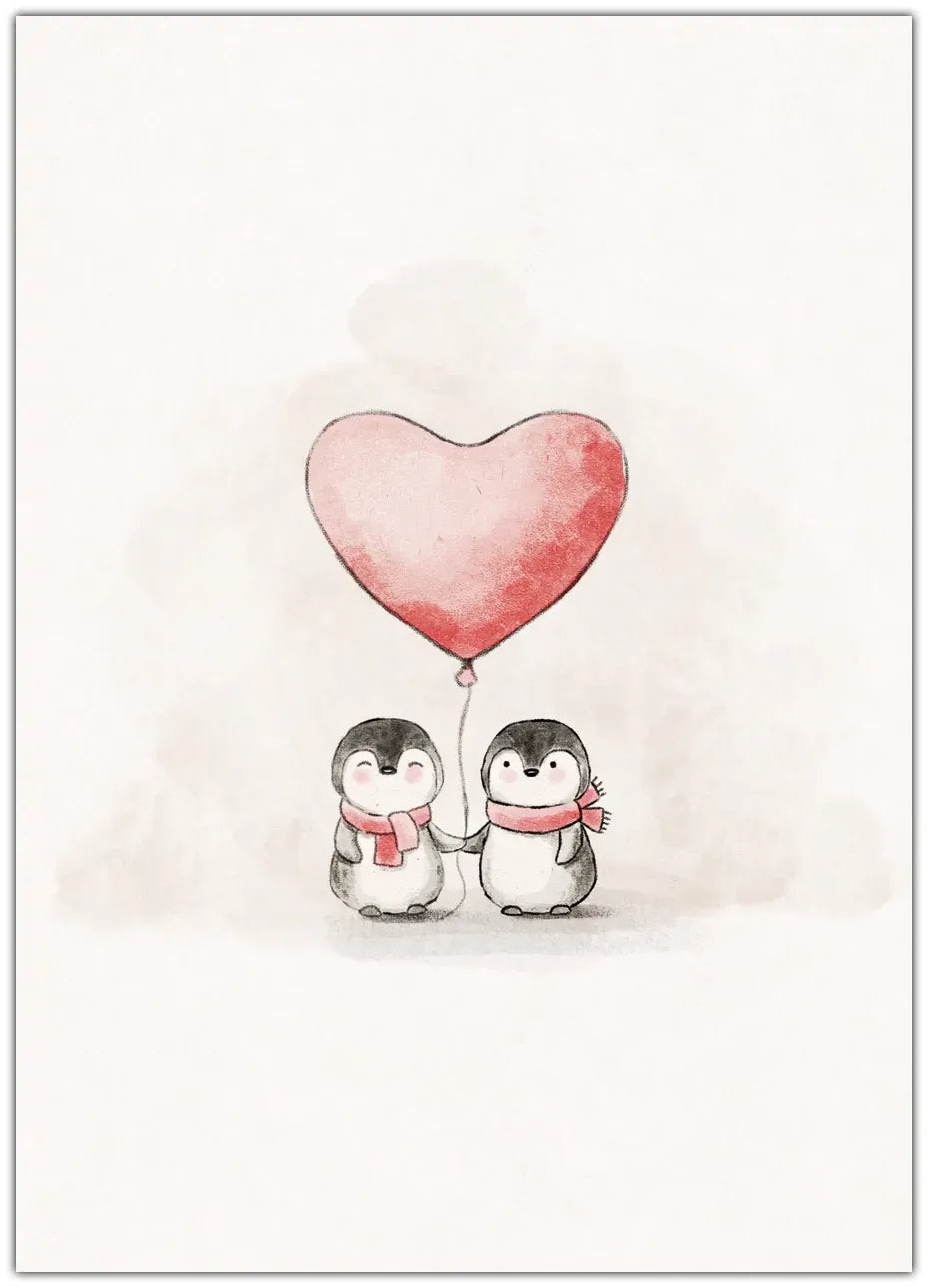 Penguin in Love Plakat