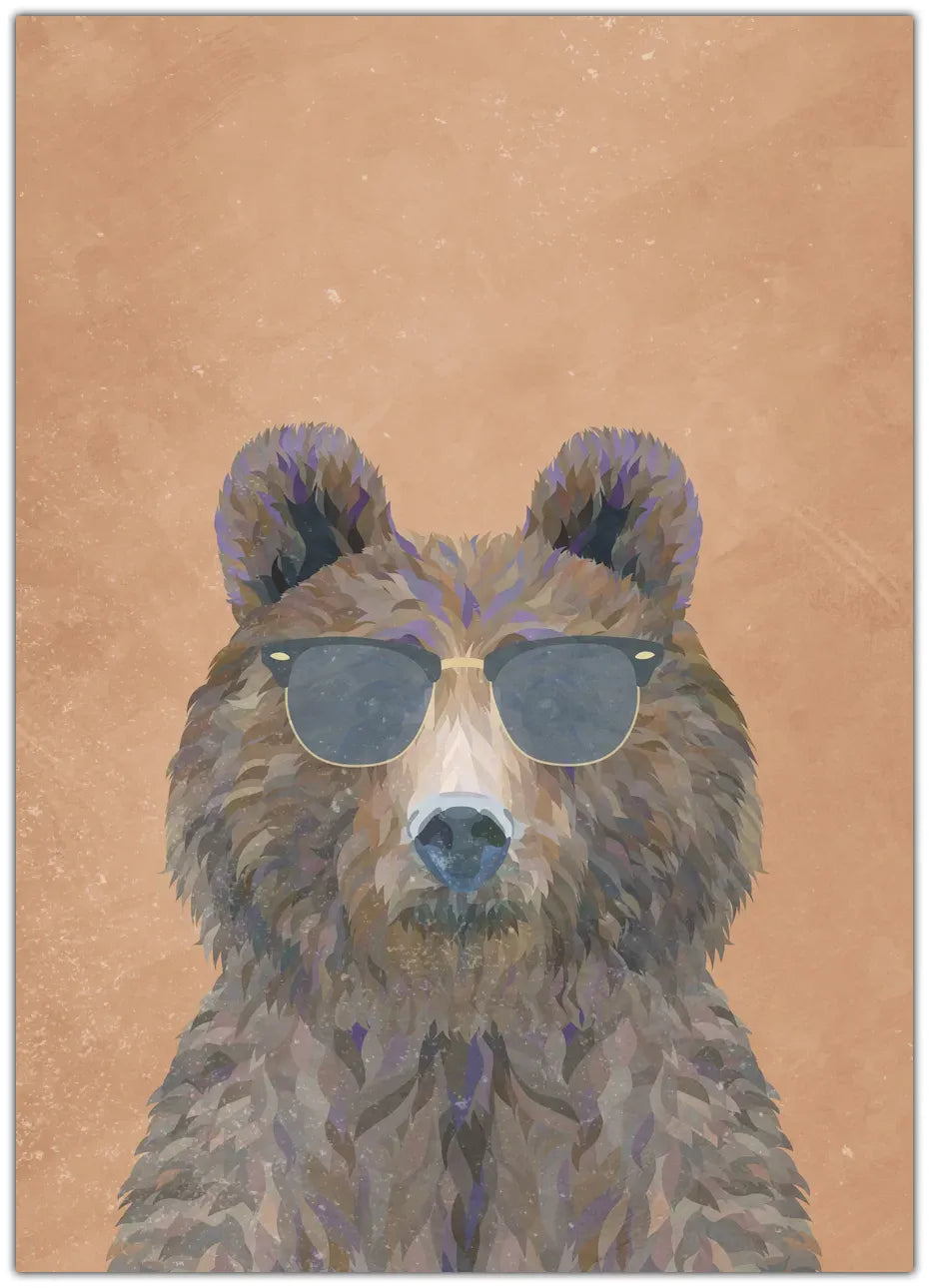 Cool Bear Portrait Plakat