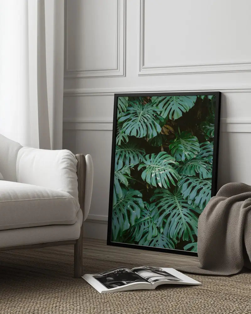 Monstera wall in Lisbon Plakat