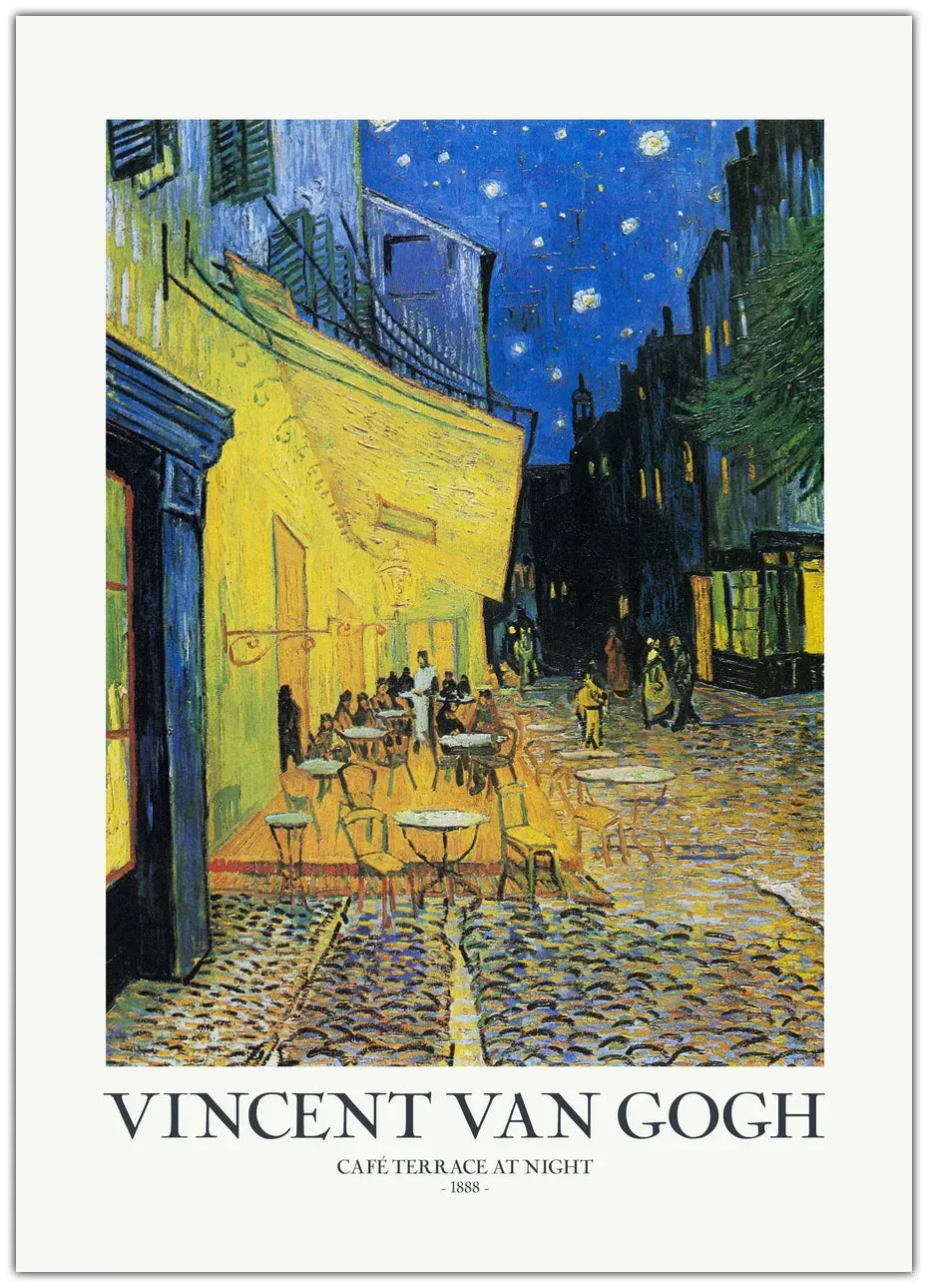 Café Terrace At Night 2 Plakat