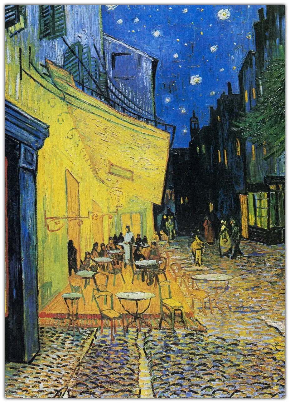 Café Terrace At Night Plakat