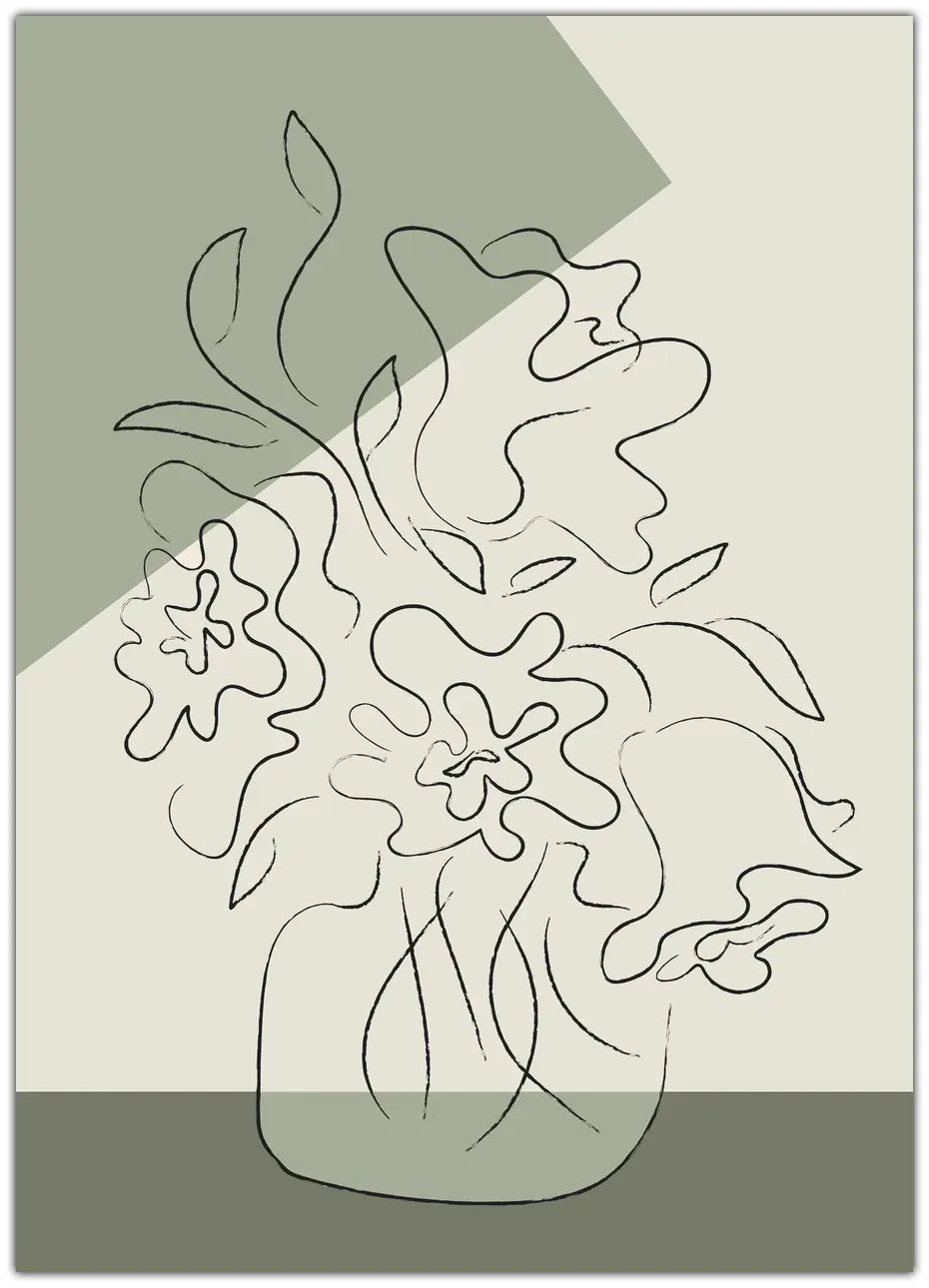 Flower Green Plakat