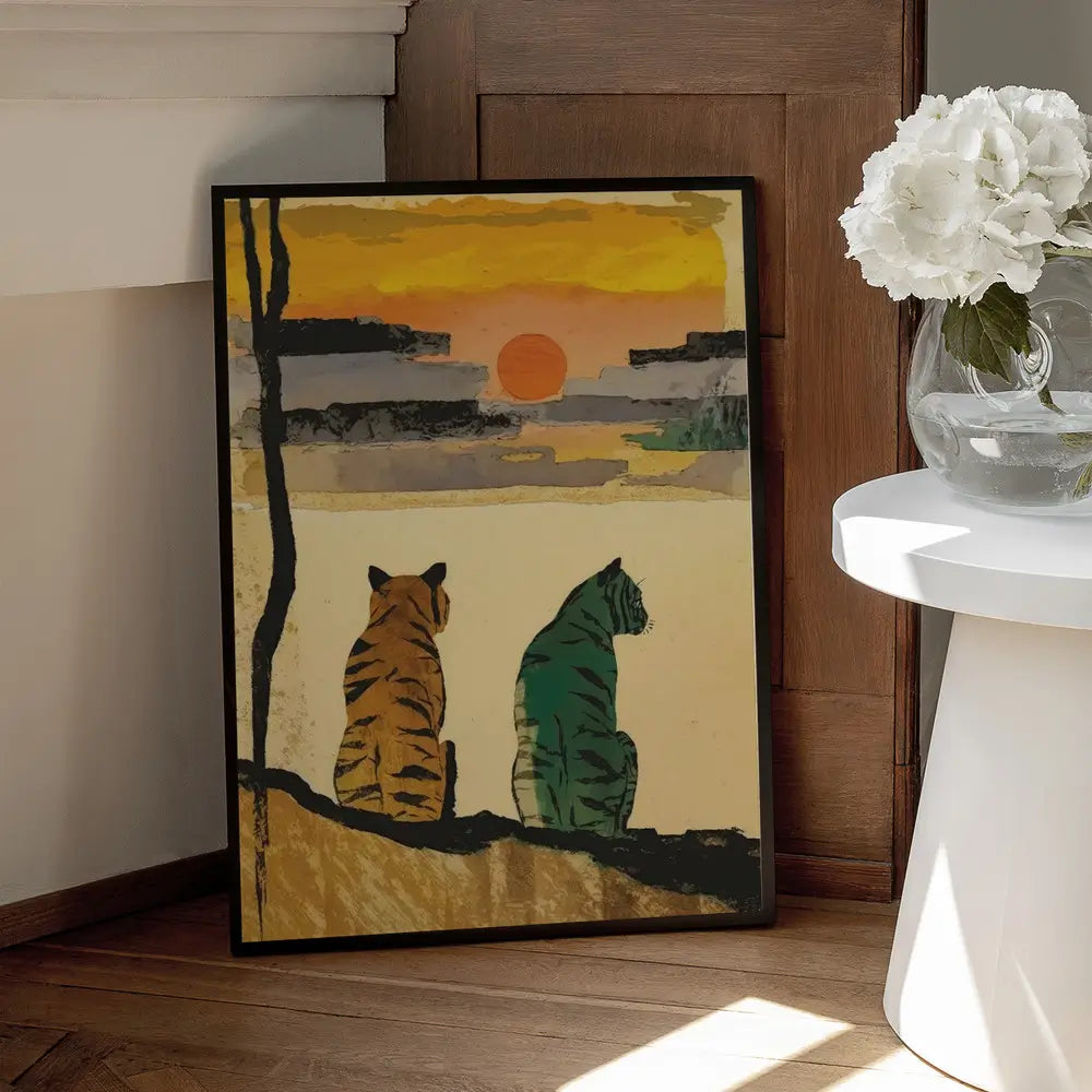 Resting Tigers Plakat