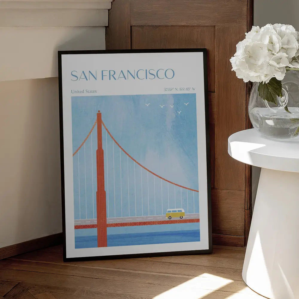 San Francisco Golden Gate Bridge Plakat