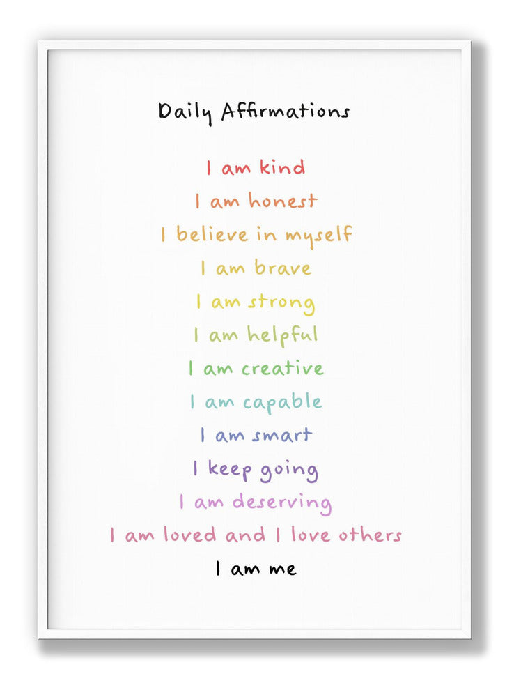 Children's affirmations emotions 3 Plakat