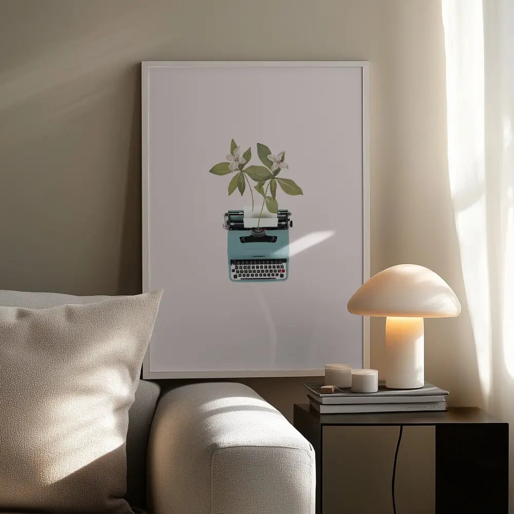Botanical typewriter Plakat