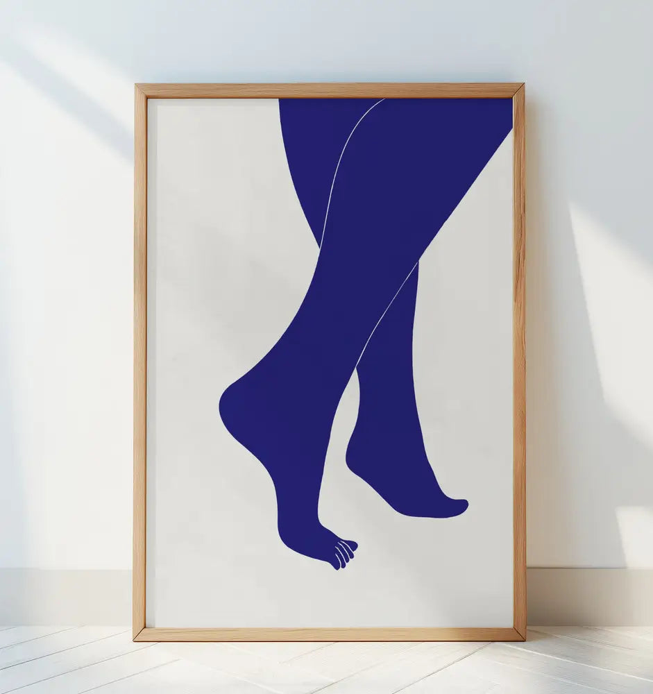 Tip Toe Blue Plakat