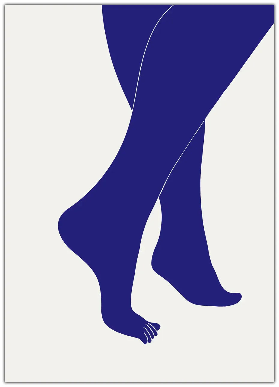 Tip Toe Blue Plakat