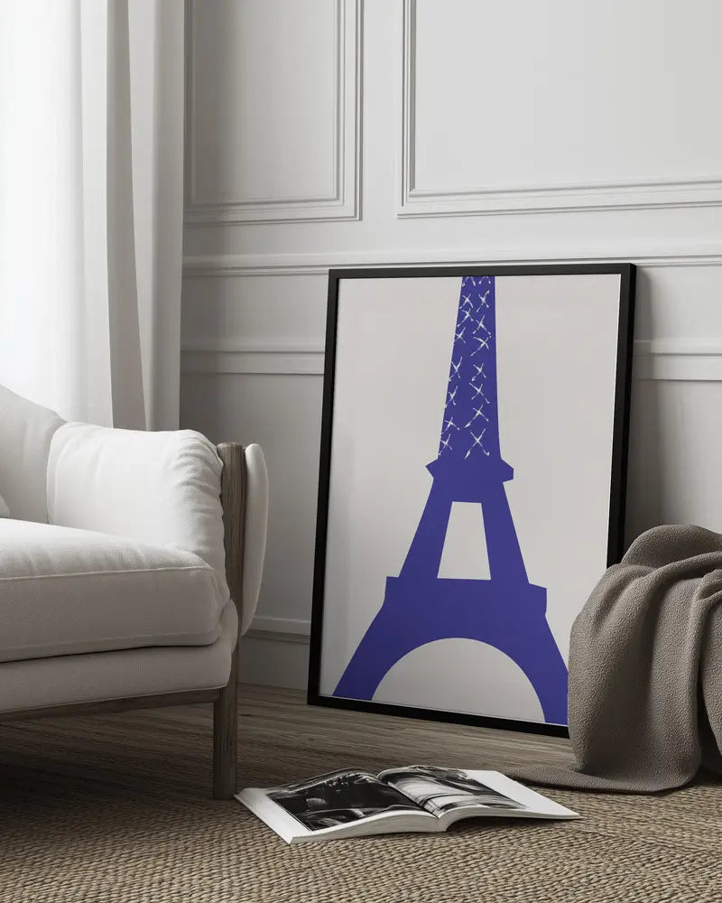 Eiffel Bleu Plakat