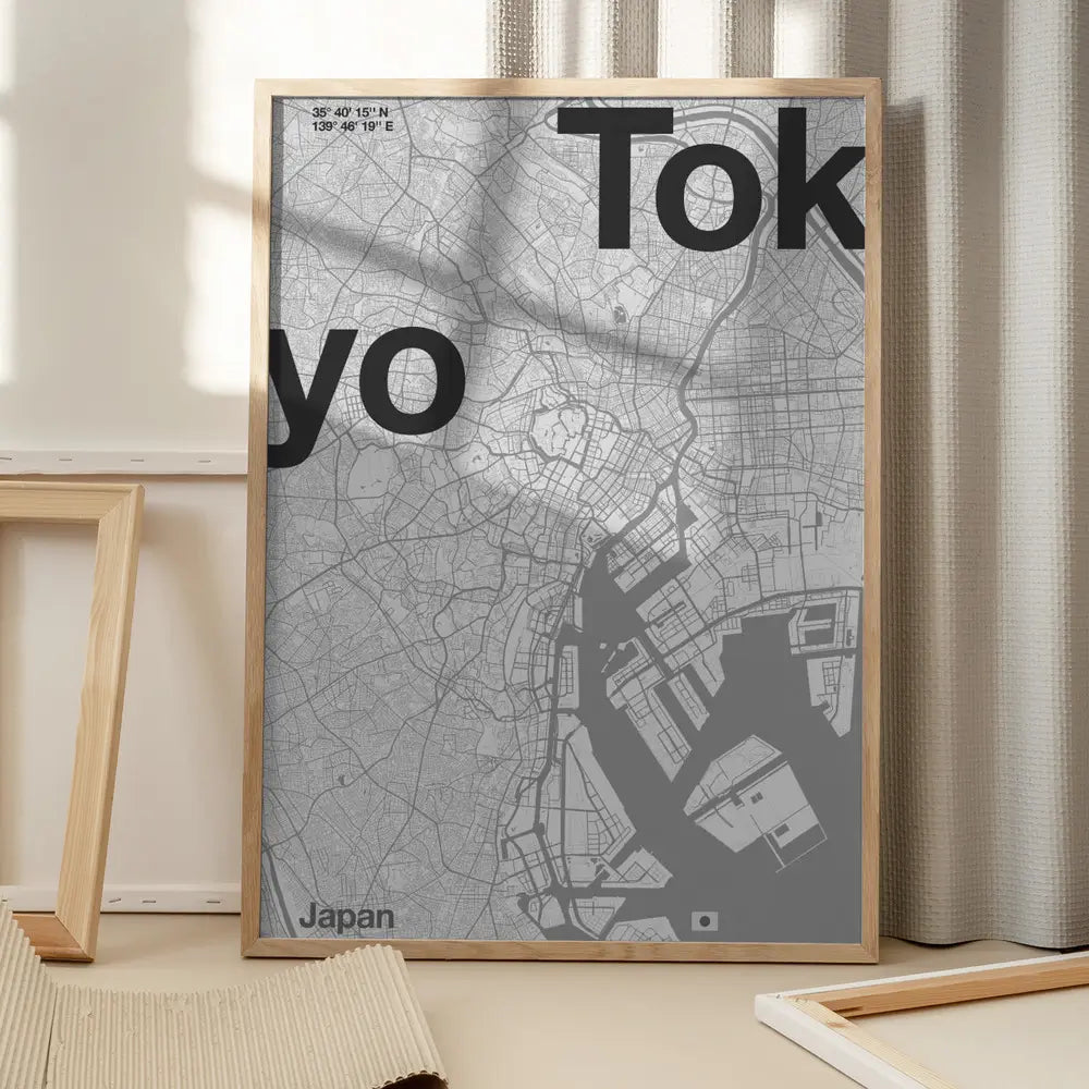 Tokyo City Map Plakat
