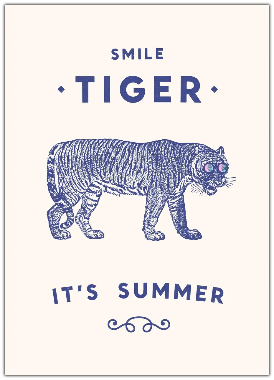 Smile Tiger Plakat