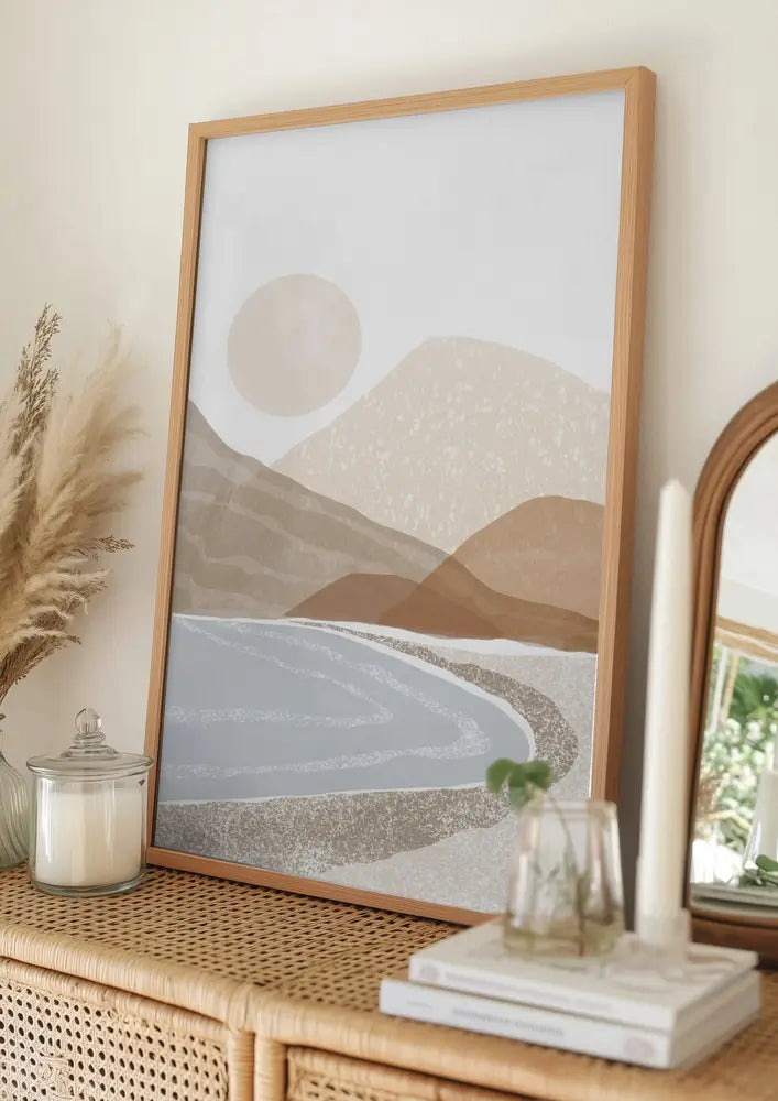 Beach Sunset Art Plakat