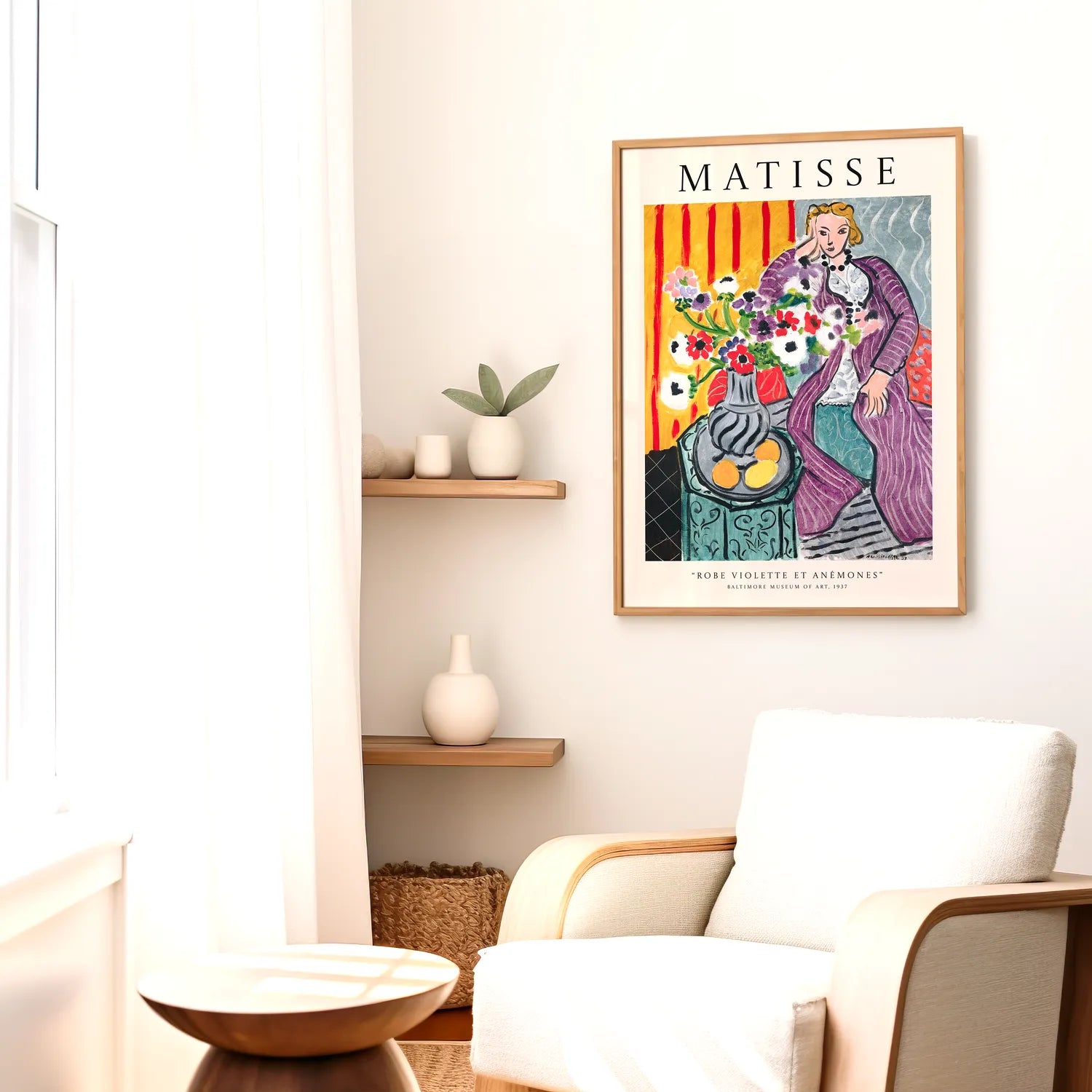 Henri Matisse - Robe Violette Et Anémones Plakat