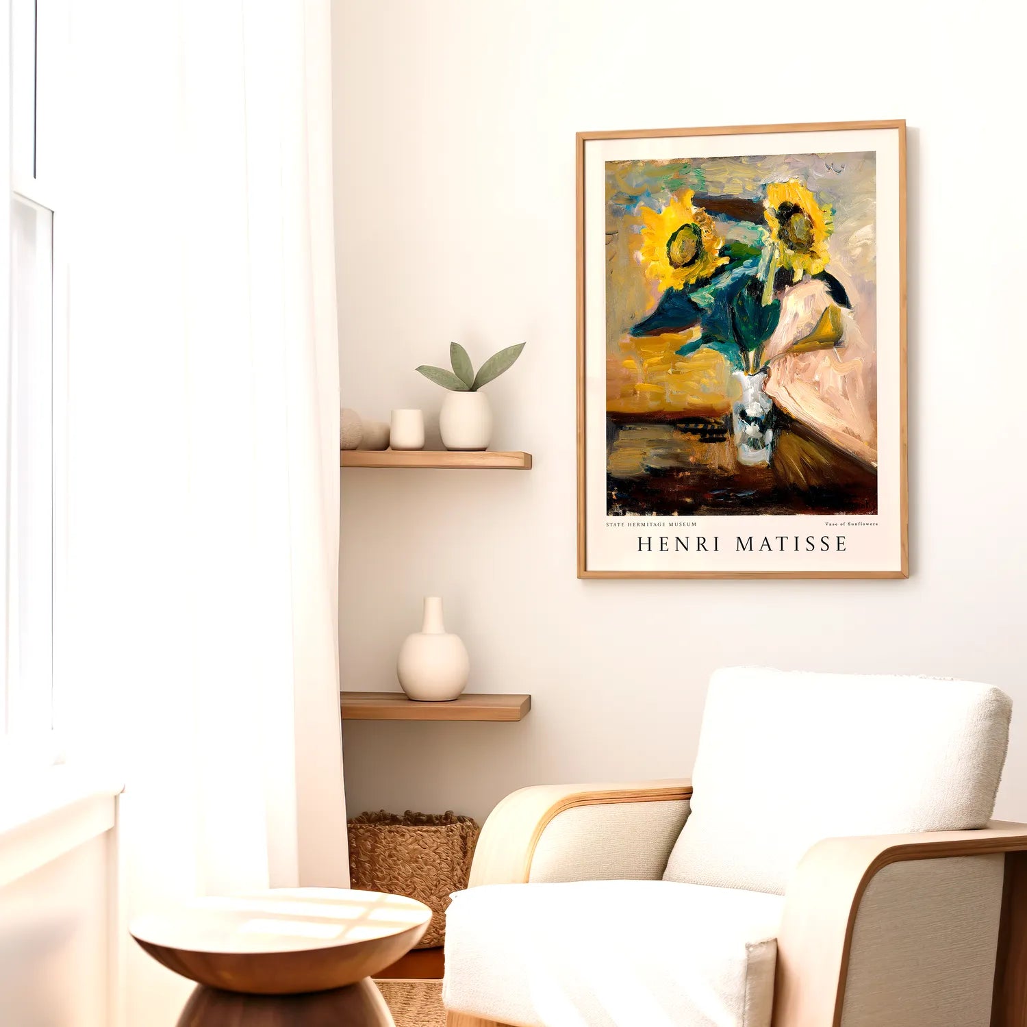 Henri Matisse - Vase Of Sunflowers Plakat