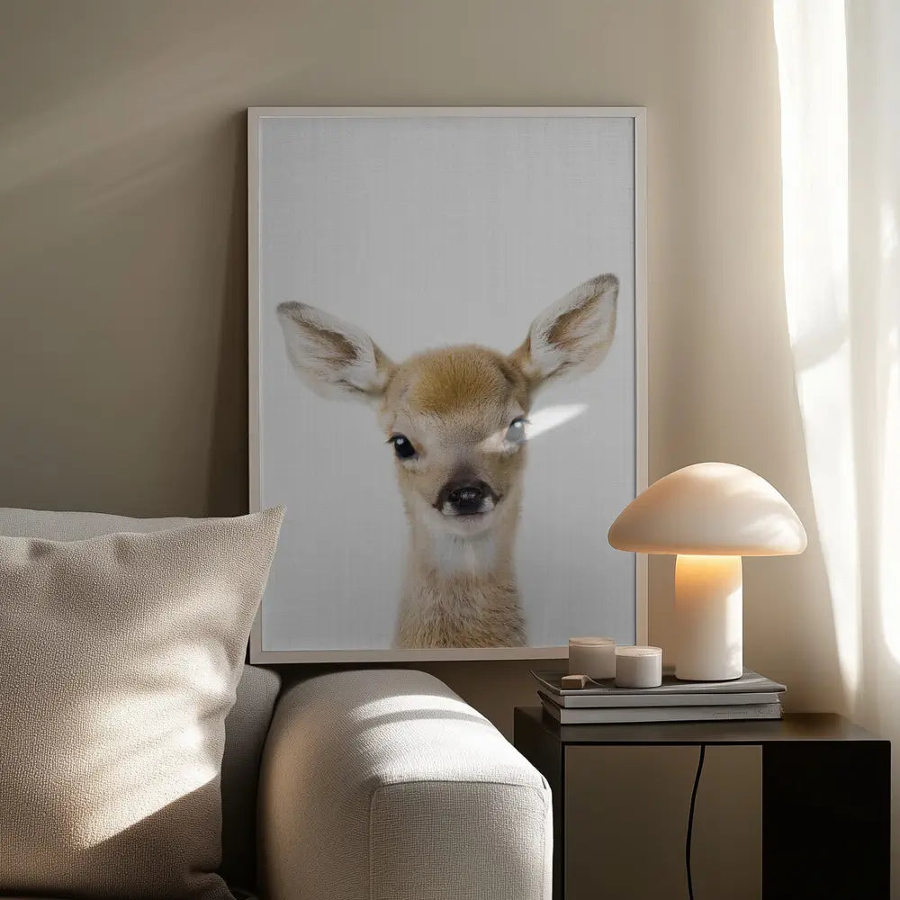 Peekaboo Baby Deer Plakat