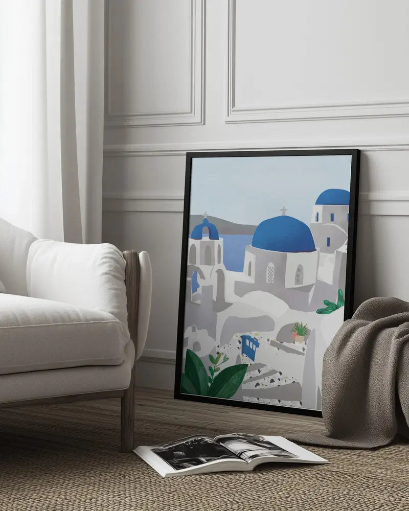 Santorini island Plakat