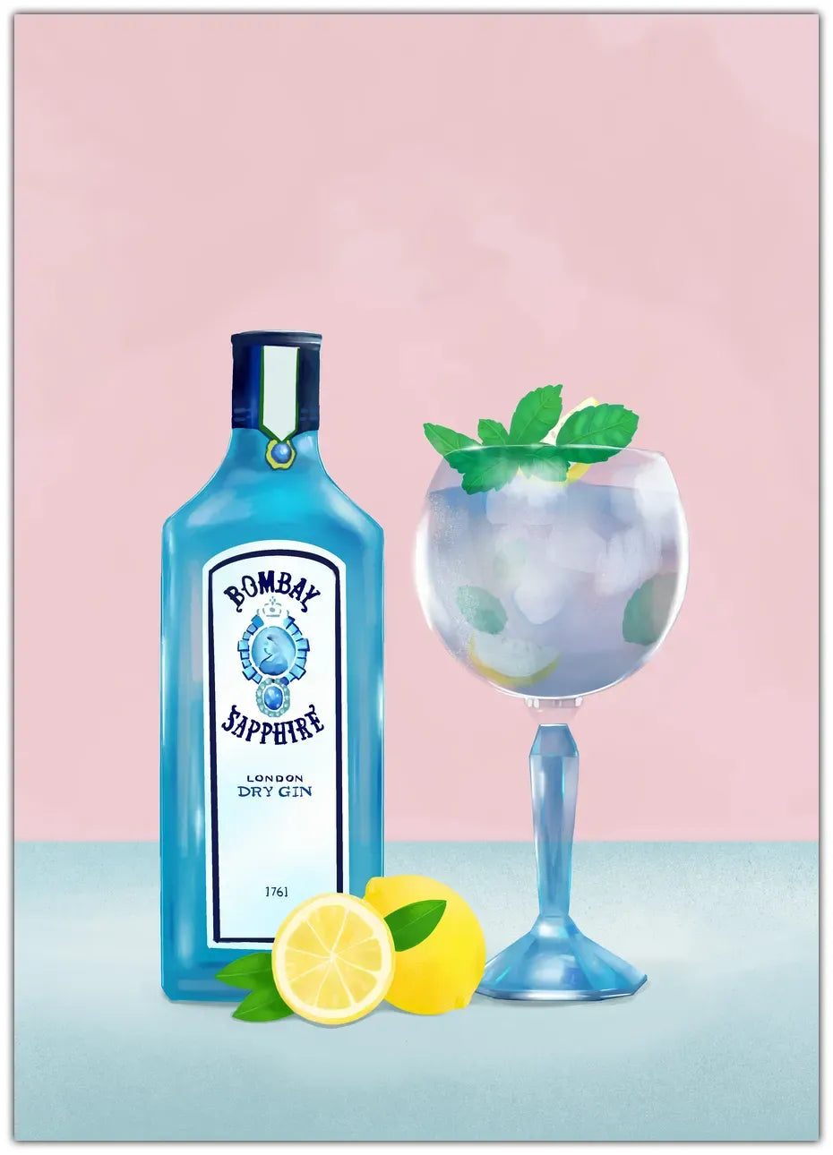 Gin Cocktail Plakat