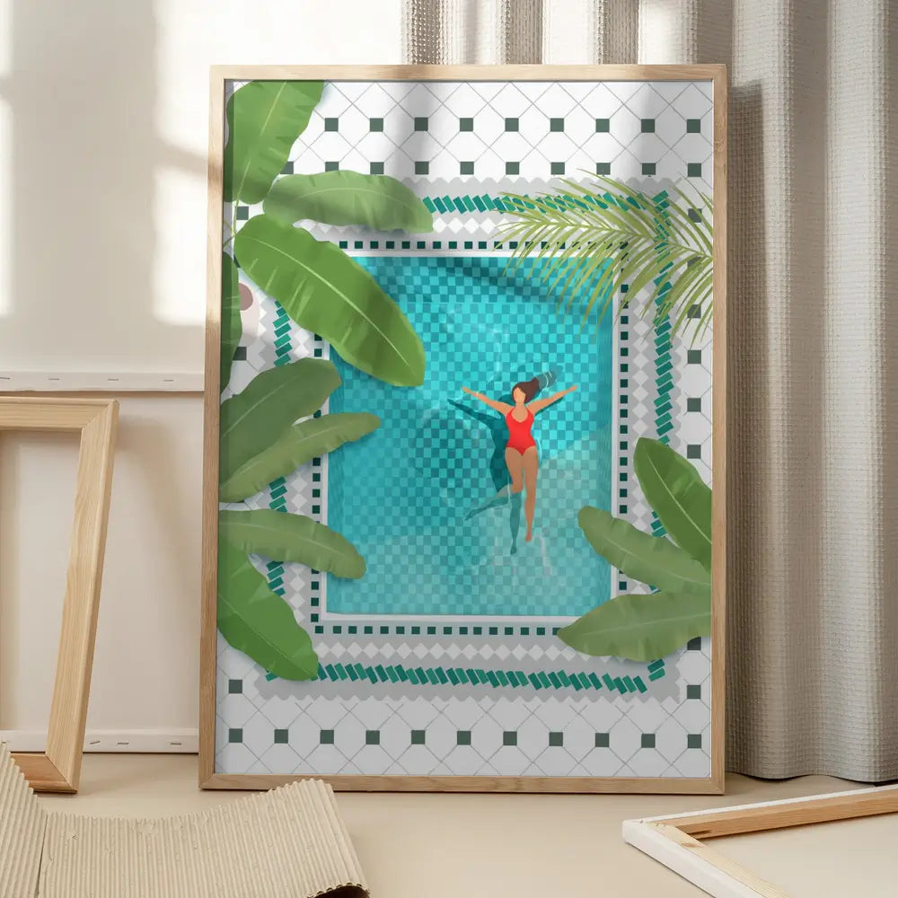 Riad Pool Plakat