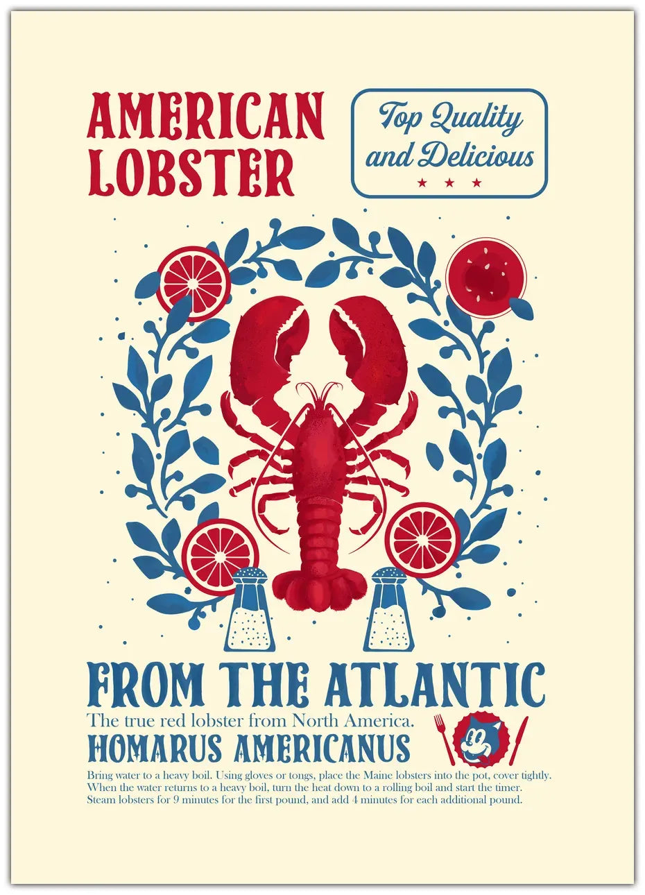 Lobster kitchen Plakat