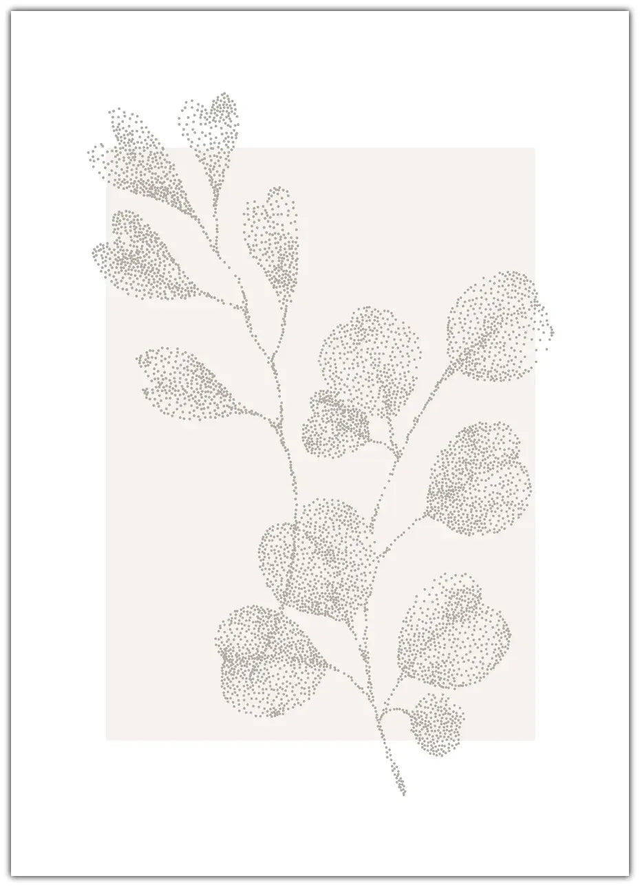 Plantstipple Plakat