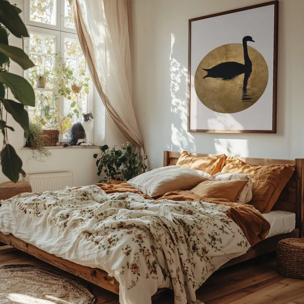 The Swan Gold Plakat