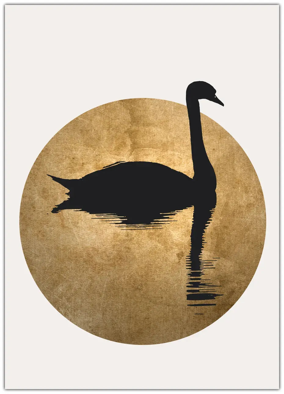 The Swan Gold Plakat