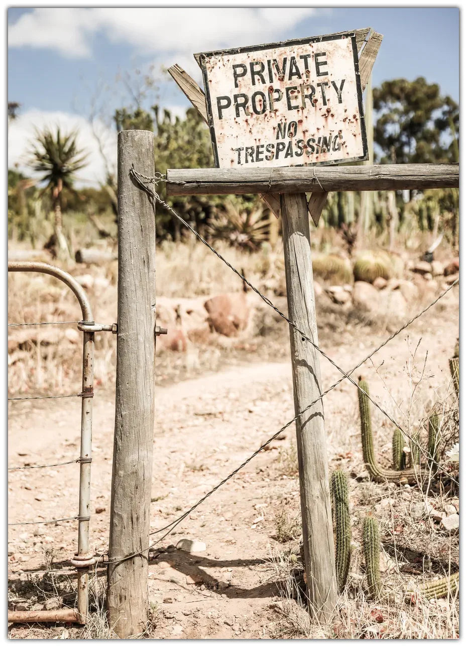 Private Property Plakat