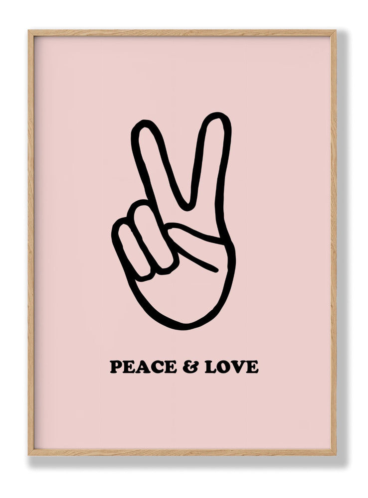 Peace & Love Plakat