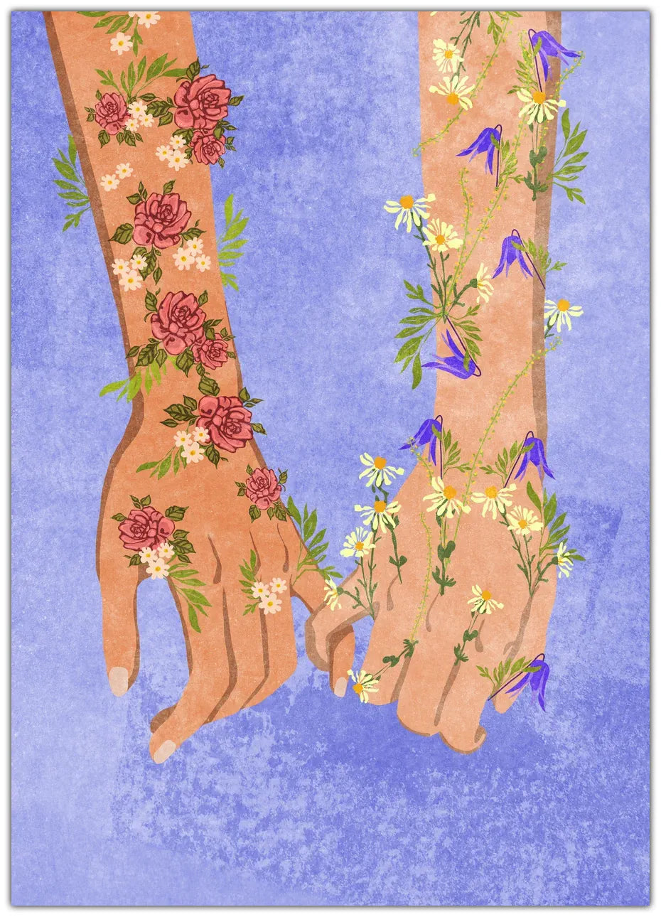Holding hands Plakat