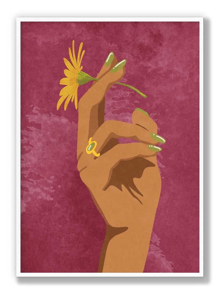 Rauchende Blume Poster