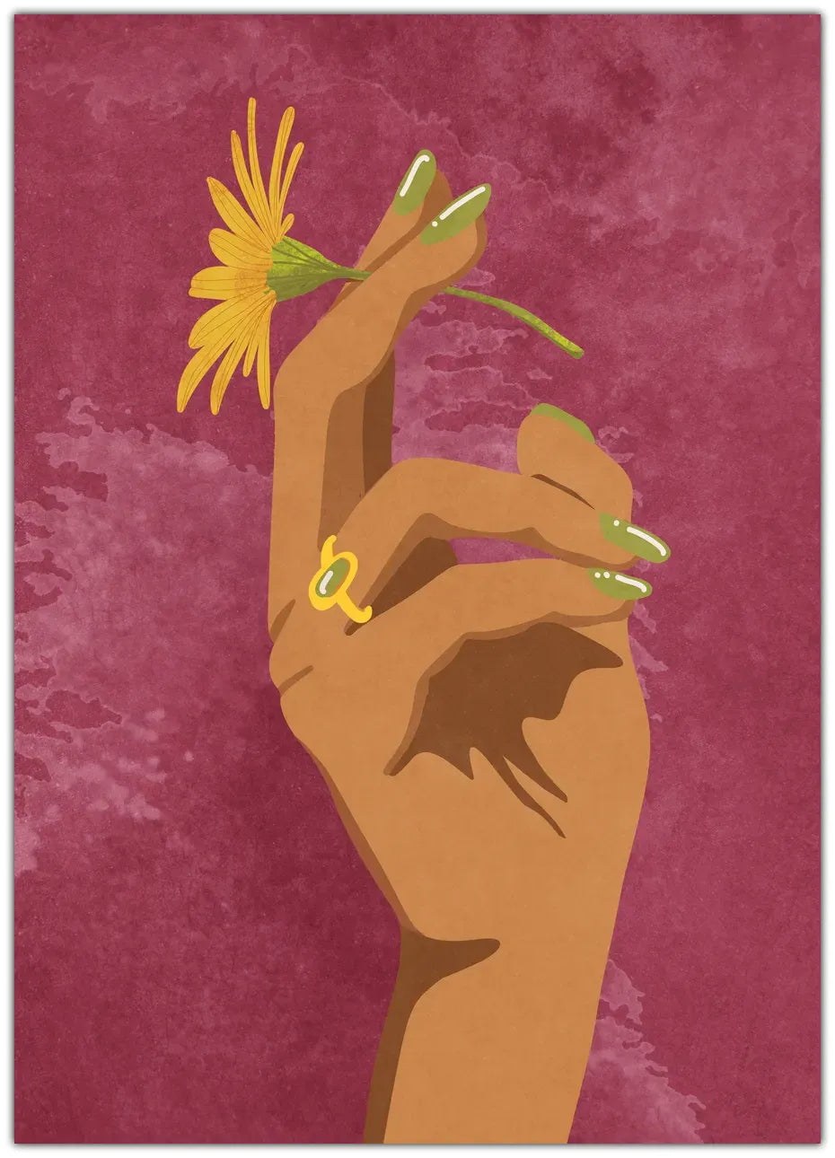 Smoking Flower Plakat