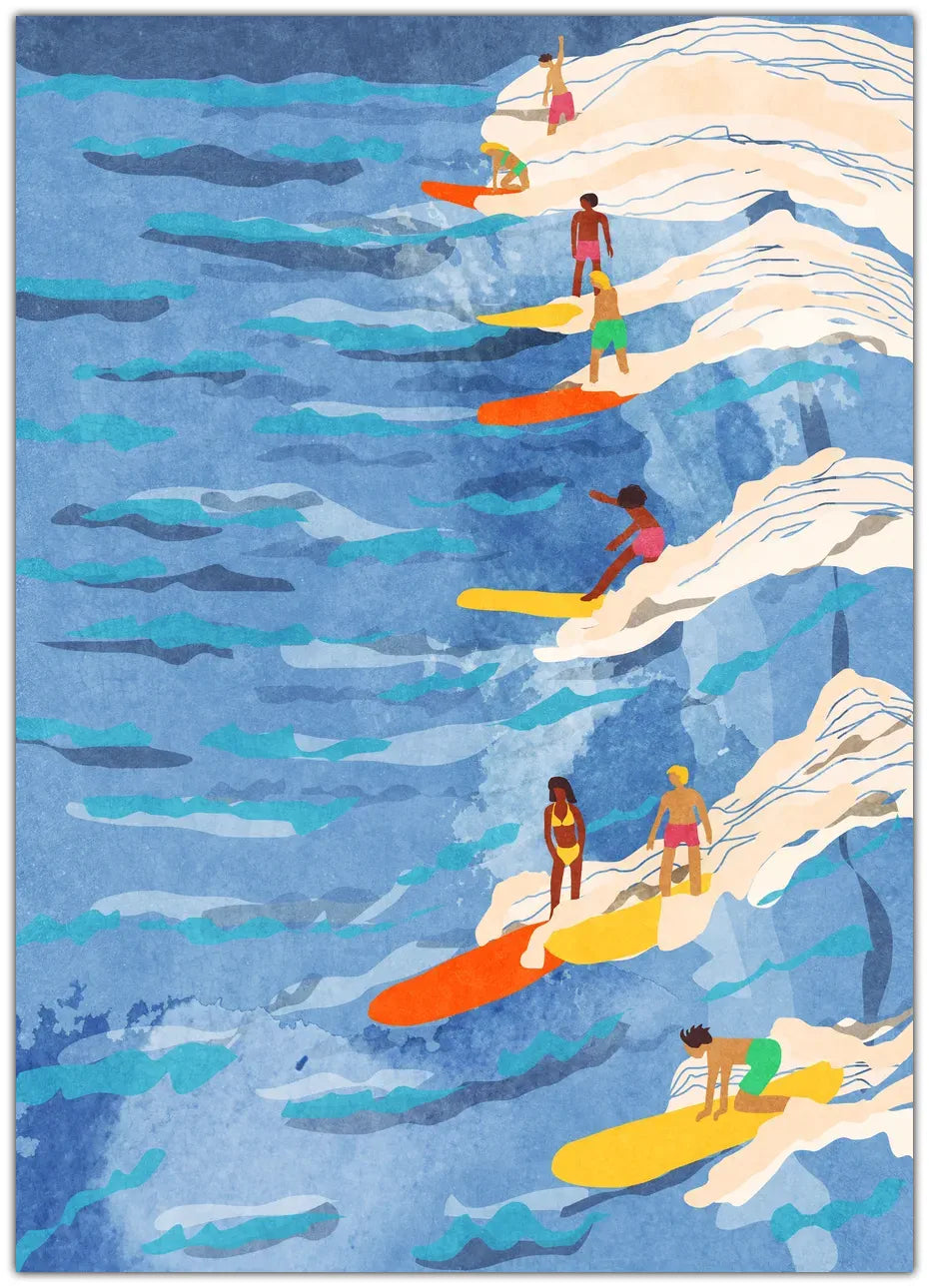 chilled surfing Plakat