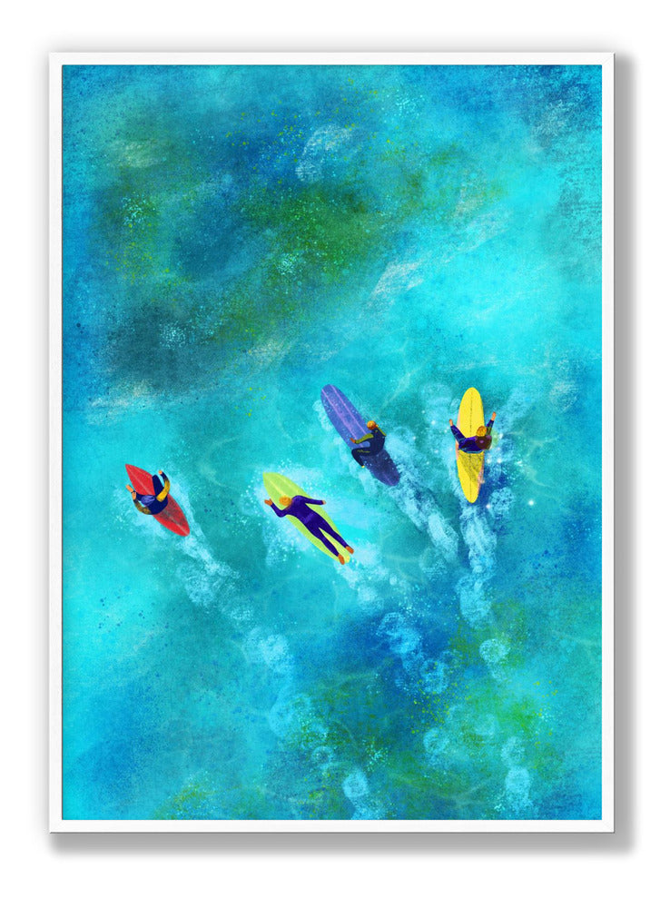 Surfer-Typen Poster