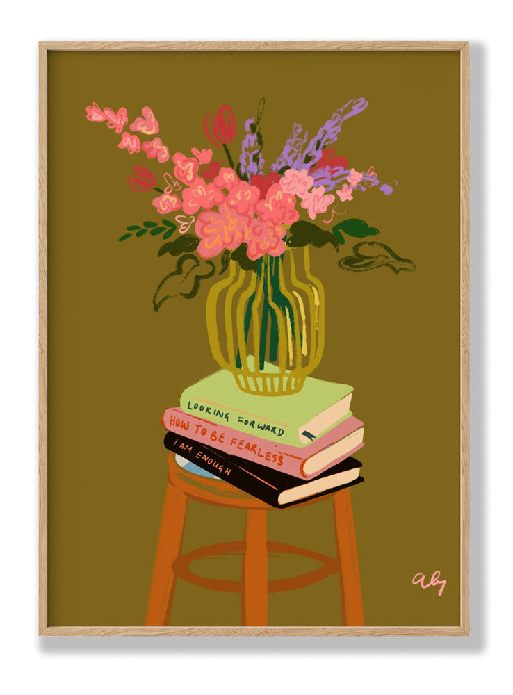 Floral Vase Poster