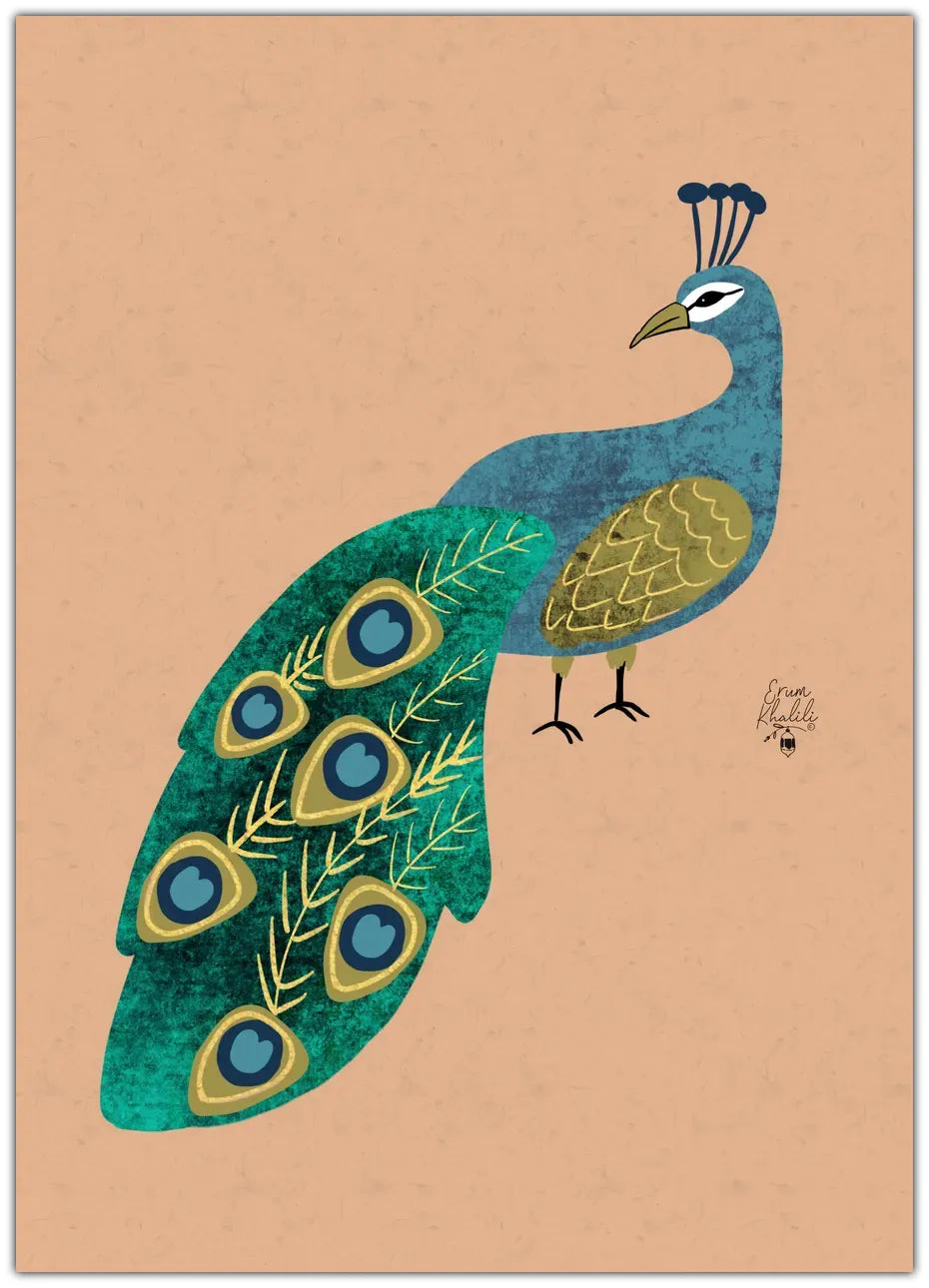 Peacock Erum Khalili Plakat