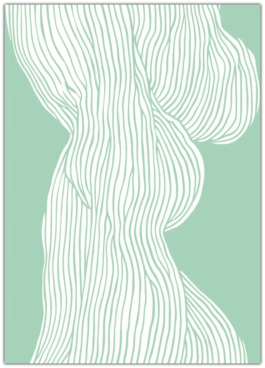 Fibers No 1 (mint) Plakat