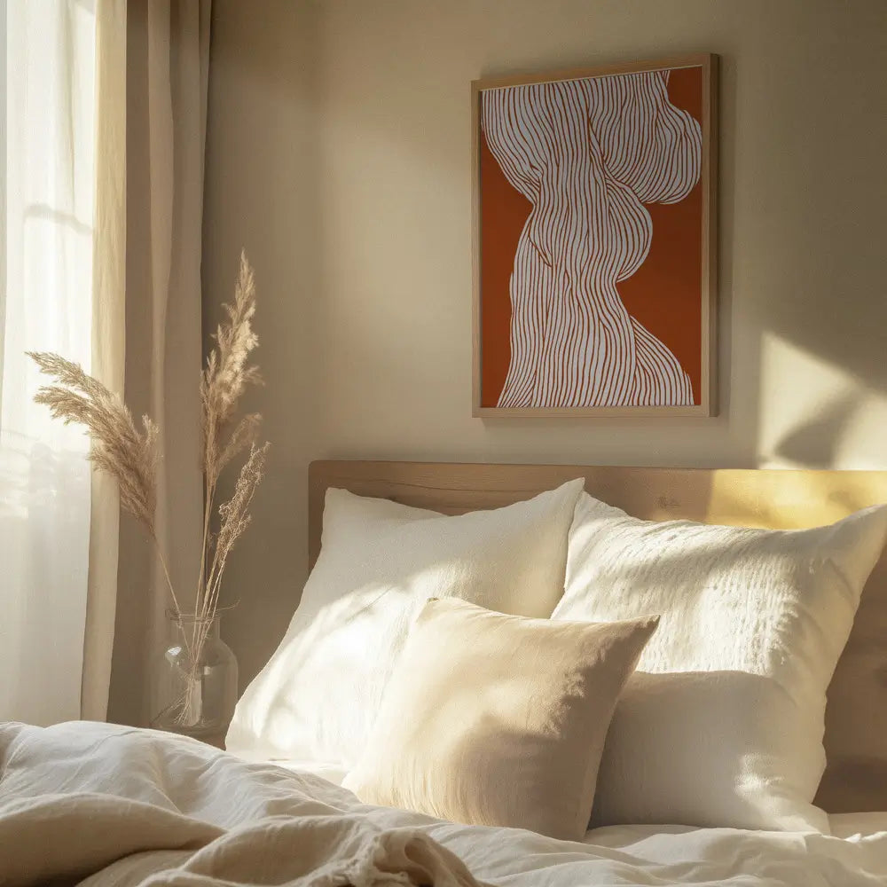 Fibers No 1 (Orange-Brown) Plakat