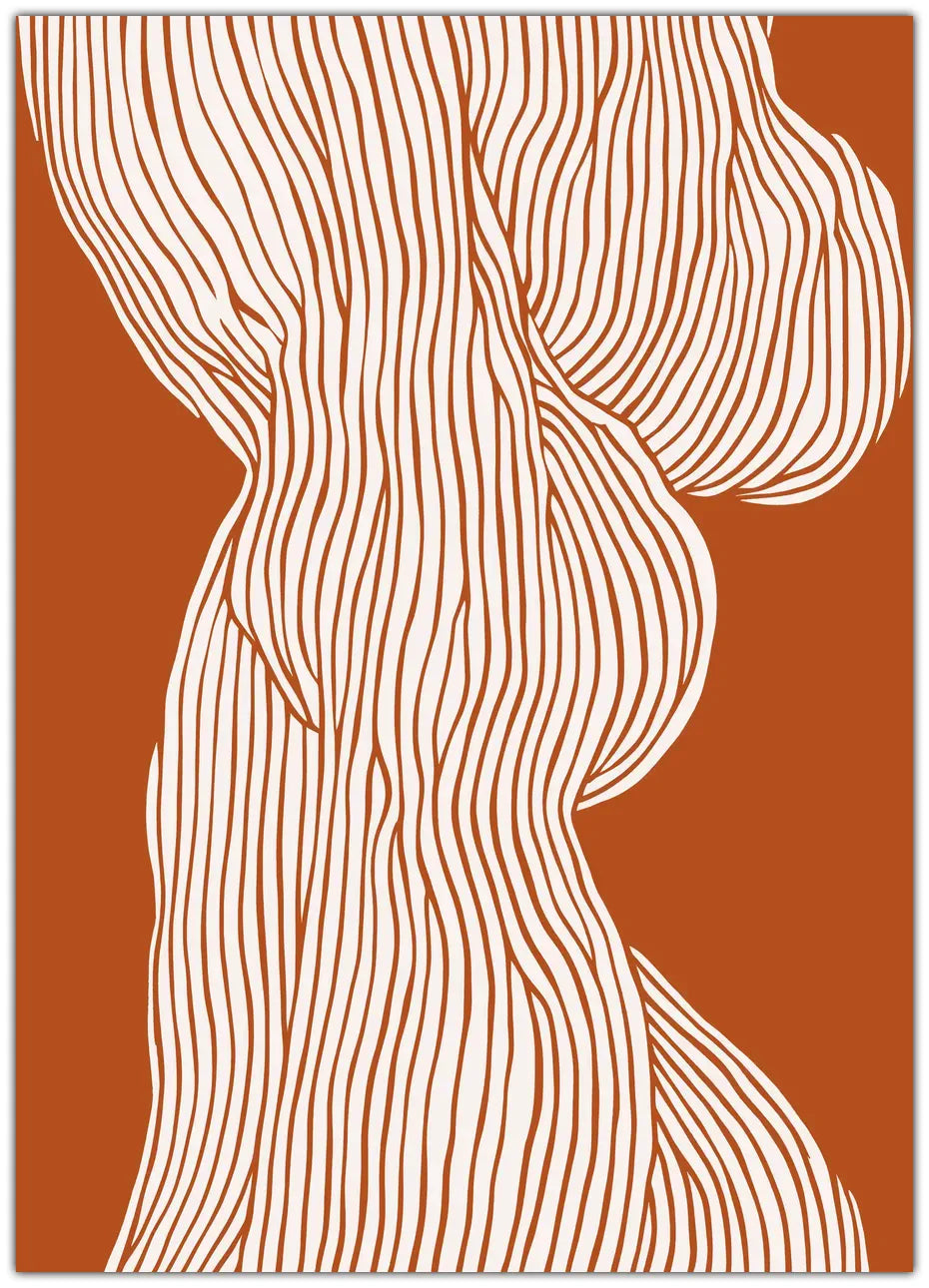 Fibers No 1 (Orange-Brown) Plakat