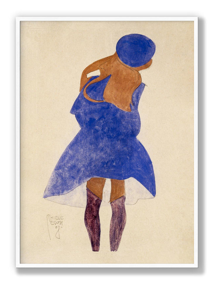 Standing Girl. Back View 1908 Plakat