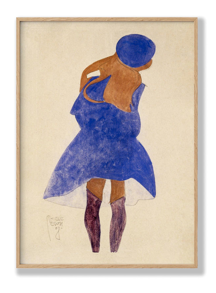 Standing Girl. Back View 1908 Plakat
