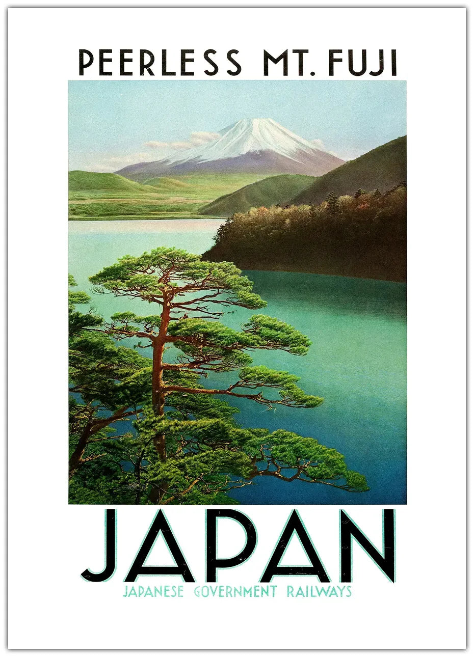 1930s Japan Travel Poster Japanese Government Railways Plakat