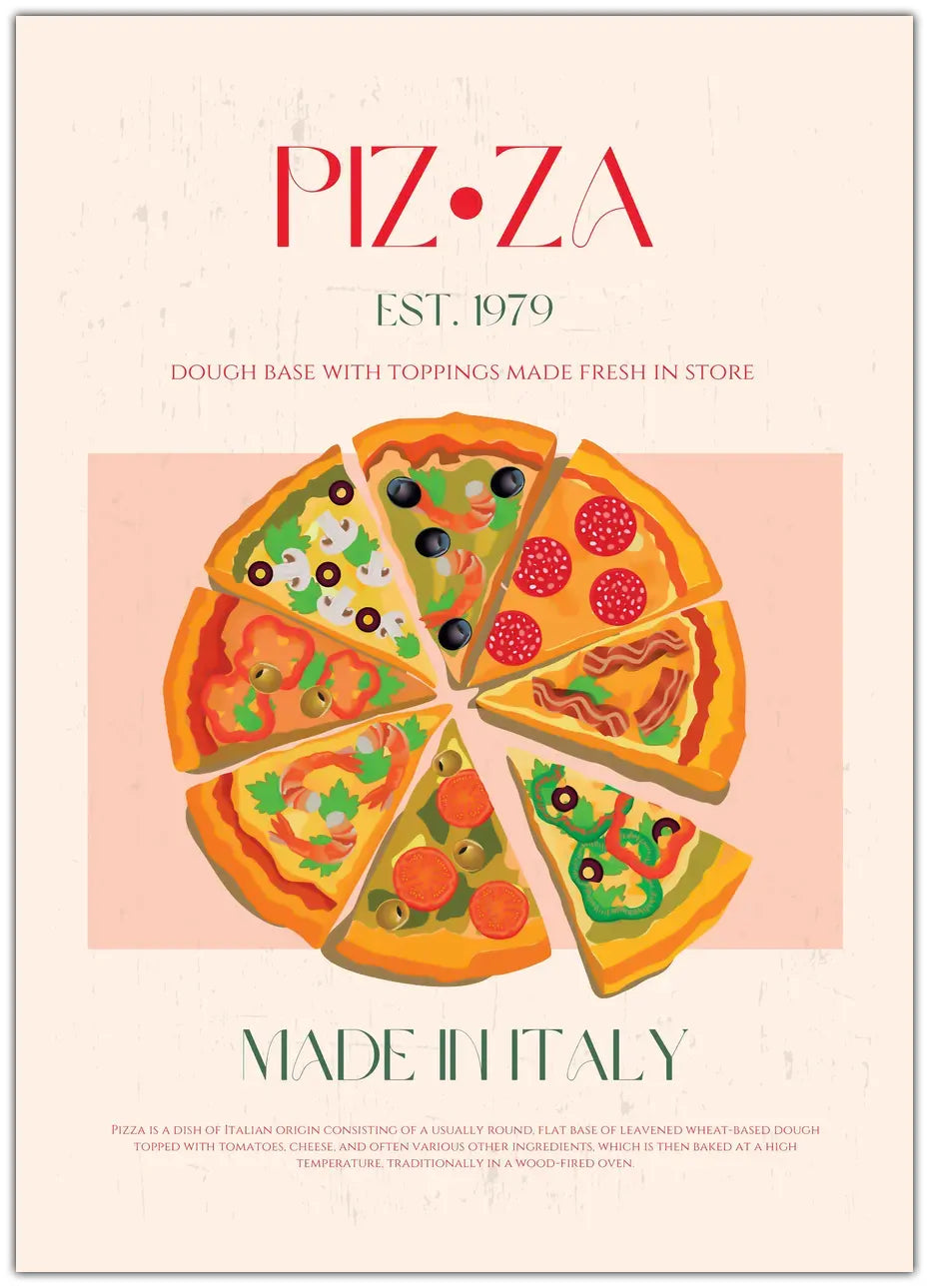 Pizza No3 Plakat