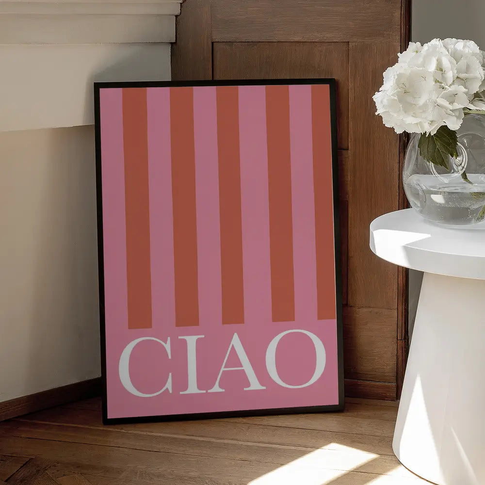 Ciao Stripes Plakat
